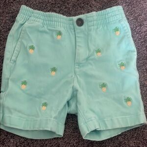 Kids Aqua Pineapple Shorts